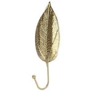 2 piece Gold Foil Leaf Wall Hook / Hanger